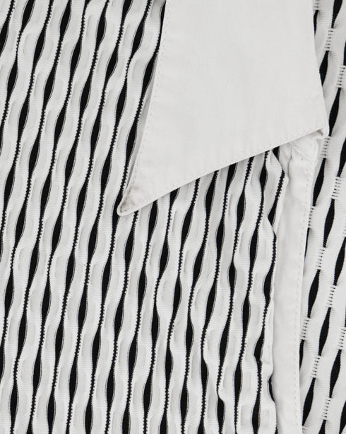 B&W Zip-Up Top